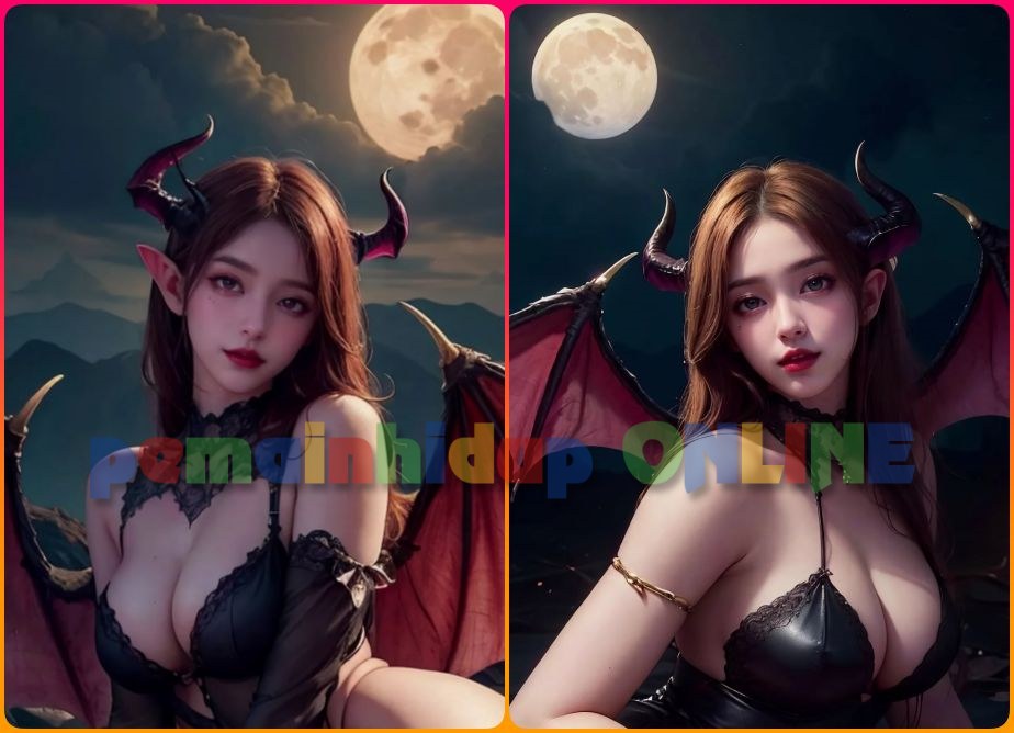 Red Succubus Ai Girl | AI Wallpapers | Wallpaper Pack Update