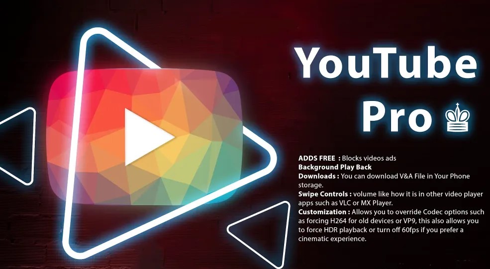 Download YouTube Pro APK V.22