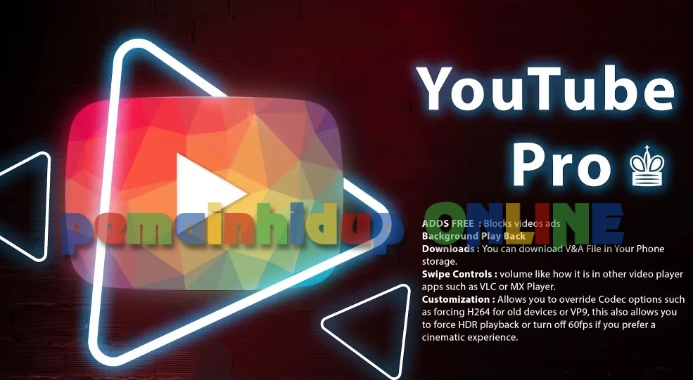 Download YouTube Pro APK Update V.23