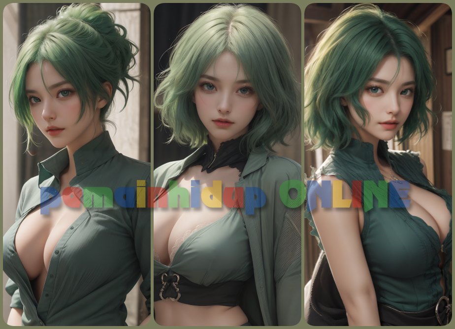 AI Green Hair Girl Wallpapers | Download AI Wallpaper | Wallpaper Pack Update